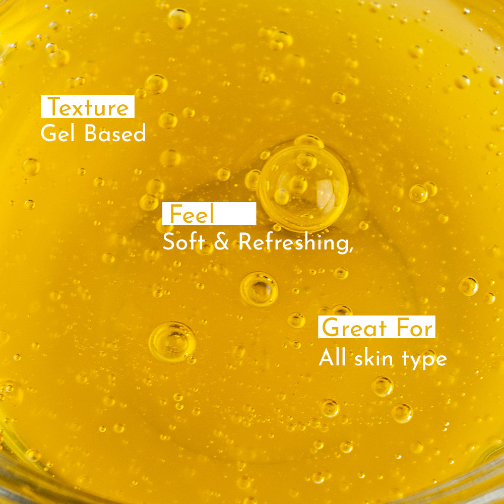 Gel-based face cleanser texture showing soft and refreshing formula used in best Vitamin C Face Wash
