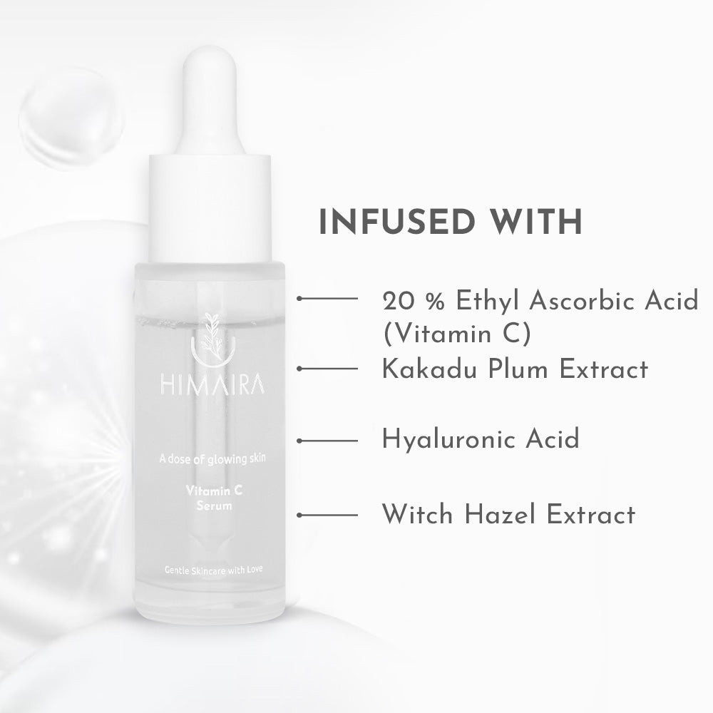 Best vitamin c serum is placed in a white background and along with that it&