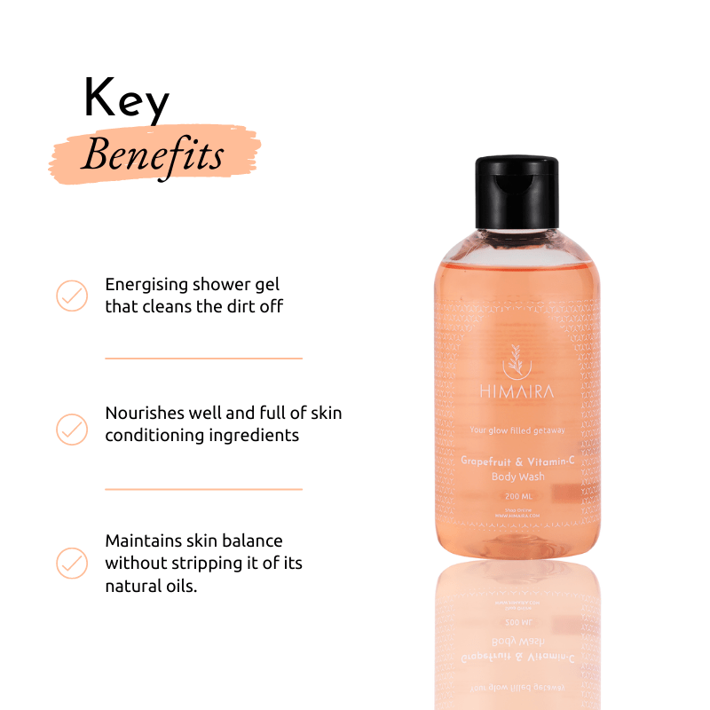 Grapefruit & Vitamin C Body Wash - Himaira